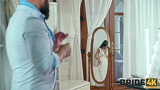 Horny bride Neeo has some hot sex with her personal tailor