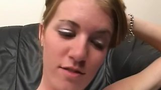 Quincy May hot blonde teen sucks cock