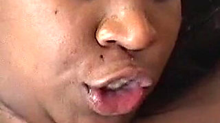 Amateur Black Slut Does Blowjob for the First Time