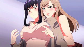 Uncensored hentai, wet and messy, animation