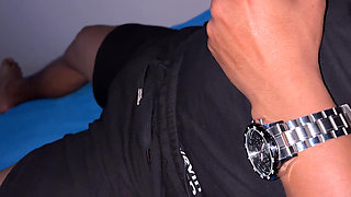 My stepsister gives me an amazing deep throat blowjob while I play PS4