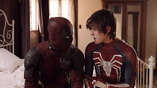 Kinky parody movie with a Deadpool fucking sexy slut Kenna James