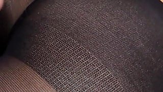 Pantyhose on my ass + your sperm