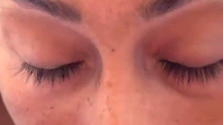 The nurse arrives to fix everything, with her beautiful lips