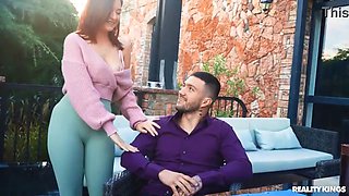 Alexis Wilson gets her business partner's dick in her mouth & pussy