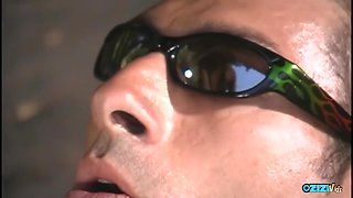 Brunette Whore Does Anal And Gets A Facial On A Porch Of A Secluded Lodge