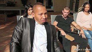 Gorgeous Alexis Fawx interracial gangbang emotional scene