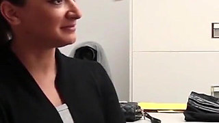 Inexperienced Teen and Hot Stepmom Punished for Shoplifting in the Backroom