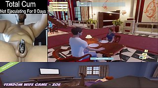 Wifey domination game with Zoe Demo featuring cock gameplay