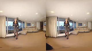 Tanya Virago Is Home Alone - Big Fake Tits Blonde Solo Masturbation