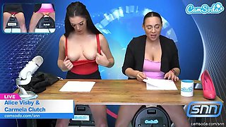 Camsoda - Hot MILF Pornstars Ride The Sex Machine LIVE on the Air