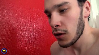 Huge Tits French Mature Carola Gets Two Cocks At Once In Her Wet Pussy - MatureNl
