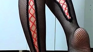 Amateur striptease and Solo masturbation