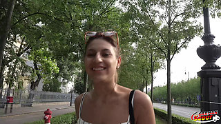 German Scout - Latina Girl with Small Ass and Petite Tits Sarah Cute Get First Time Casting Sex