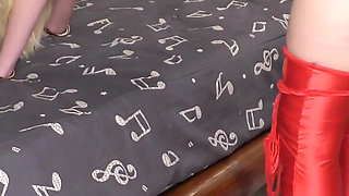 Delivery guy delivers cum on her face and more