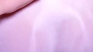 Wet Hairy Pussy in See Through Panties Filled with Cum