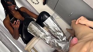 Femdom For Fun - Ebony Goddess Nyx Cock And Ball Crushing