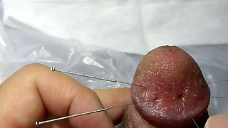 CBT needling penis