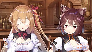 Hentai featuring busty girls in animated adult fun