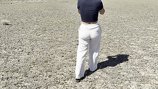 Compilation of Risky Outdoor Pissing in Nature! Wiping My Pussy with Toilet Paper!