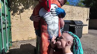 Sneaky Fox Gets Rough Handjob From Big Tits Lesbian Couple - Amateur Tattoo Girls