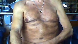 77-Year-Old Silver Daddy From Canada Strokes His Big Cock