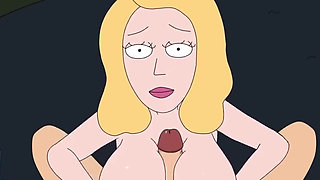Rick and Morty - a Way Back Home - Sex Scene Only - Part 58 Beth Boobjob by Loveskysanx