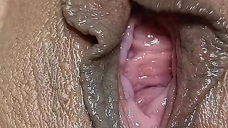 Ku in Erotic Lingerie Beautiful Vagina in Close-up with Her Toys That Bring Her to Real Squirting Orgasm