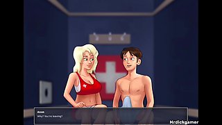 Summertime Saga Doctor Treatment and Cumshot