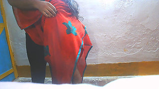 Busty Boobs Red Saree Sister in Law Fuck by Brother in Law