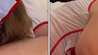 Granny Nurse Gives Great Blowjob Therapy