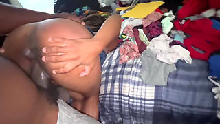 Omg Daddy Sneak in My Room an Raw Dogg My Pussy with His Big Black Dick