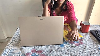 Skinny Latina Gets Fucked on Office Desk by Coworker