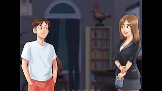 Steamy French teacher gets wild with a trailer park doll in summertime saga episode