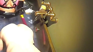 Bathtube Fisting in Latex - Intense Anal Play by Adelina Noir and Fistdude