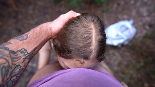 POV: Public anal with a stranger in the woods. Anal