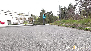 Hotel Car Park by Got 2 Pee where girls come to piss