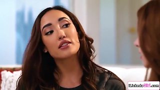 She Said Shes Old Enough To Lick Pussy - Myra Moans, Big T And Chloe Amour