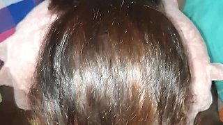 Slutwife Spit on Husband Big Dick on Knees and Deep Throat