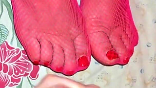 Anna Fire Fucks in Pink Tights