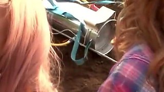 Japanese Girls Piss Outside and Get Bushes Screwed by More Men