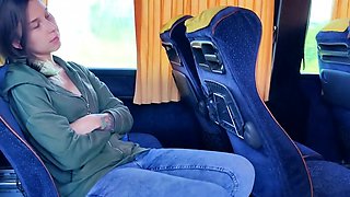 Public Bus Blowjob by a Teen Amateur Babe