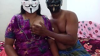 Desi Aunty and Uncle Mew Facemask Fucking Video