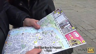 HUNT4K. Cuckold watches how girlfriend is satisfied by another guy
