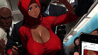 Clips From New Hentai, Spicy Toons: Don't Take the Train on Eid!!