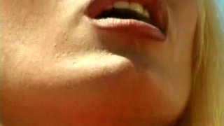 The hottest lesbian action by the pool with stunning classic sluts