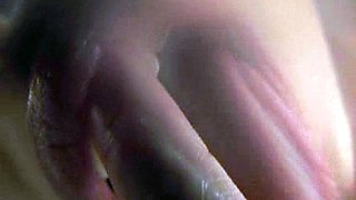 Blonde tight pussy babe solo toy fun in glamour masturbation