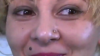 Very Horny Lady From the UK Getting Cum All Over Her Face