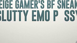 Essie Lee Beige Gamers BF Sneaks Slutty Tattooed Emo Pussy - reality hardcore