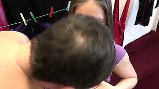 Innocent Young Blonde Gets fucked by Grandpa. Teen Blowjob
